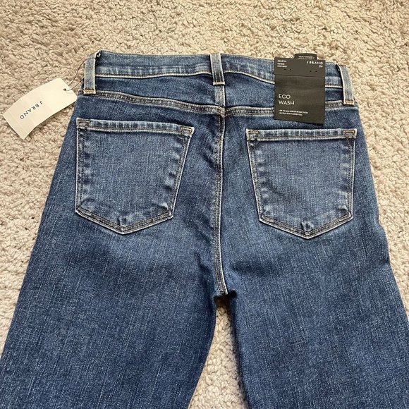 J Brand Selena Mid Rise Crop Boot Jeans Eco Wash Size 26 NWT - Picture 2 of 8